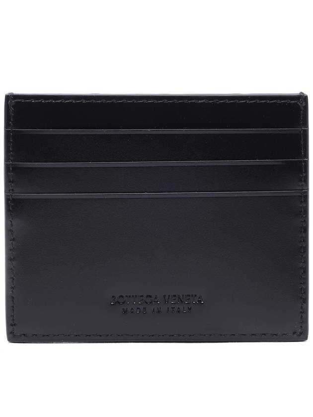 Intrecciato Spazzolato Card Holder Black - BOTTEGA VENETA - BALAAN 5