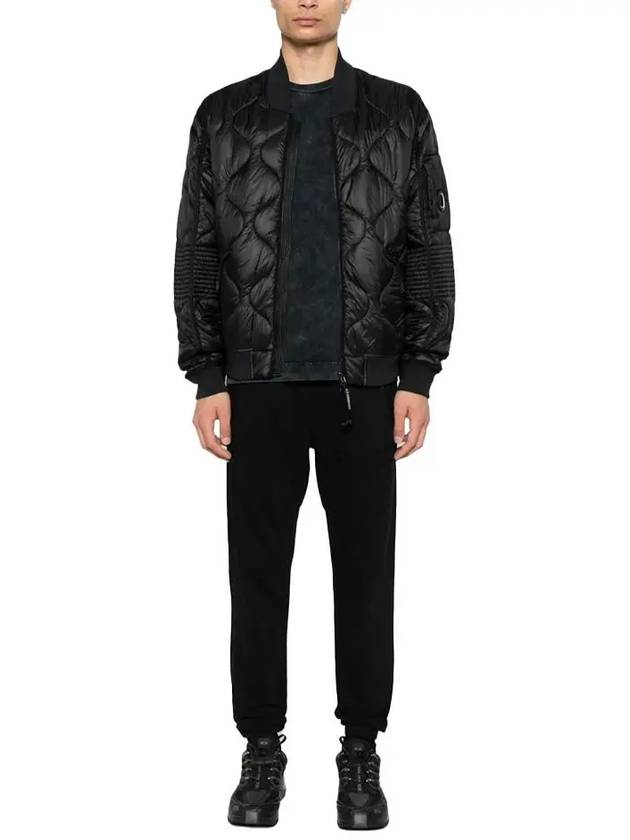 Liner Padded Bomber Jacket Black - CP COMPANY - BALAAN 3