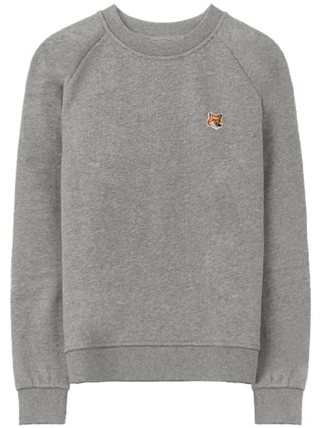 Fox Head Patch Adjusted Sweatshirt Grey Melange - MAISON KITSUNE - BALAAN 2