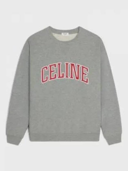 Logo Print Sweatshirt Grey - CELINE - BALAAN 2