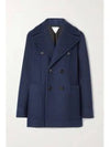 Wool Double Coat Navy - BOTTEGA VENETA - BALAAN 2