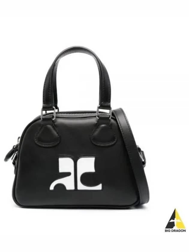 Mini Leather Bowling Cross Bag Black - COURREGES - BALAAN 2