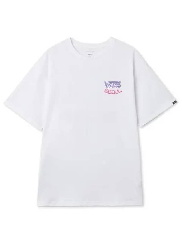 Seoul Night Short Sleeve T-Shirt White - VANS - BALAAN 2