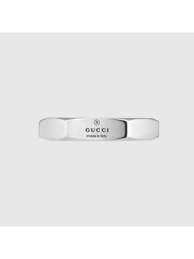 Trademark Hexagon Ring Silver - GUCCI - BALAAN 1