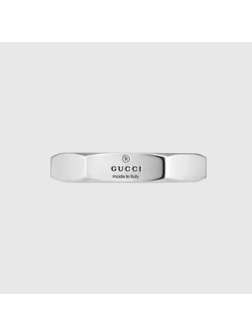 Trademark Hexagon Ring Silver - GUCCI - BALAAN 1