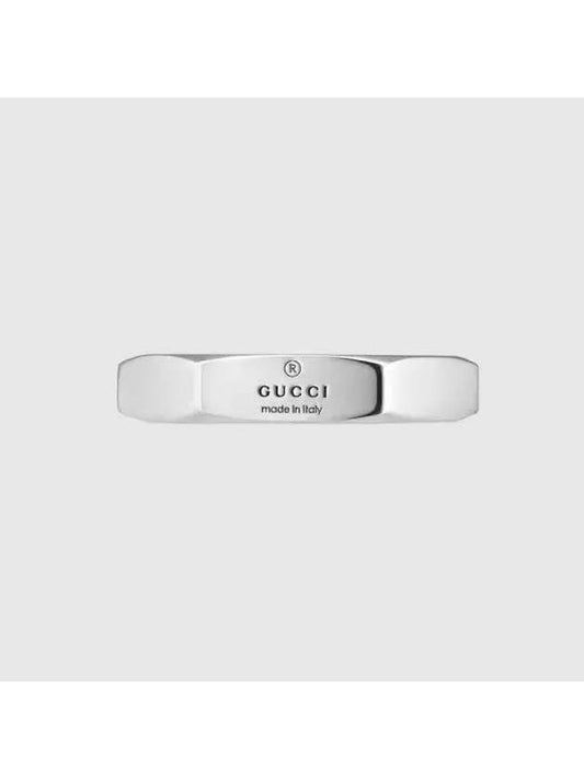 Trademark Hexagon Ring Silver - GUCCI - BALAAN 1