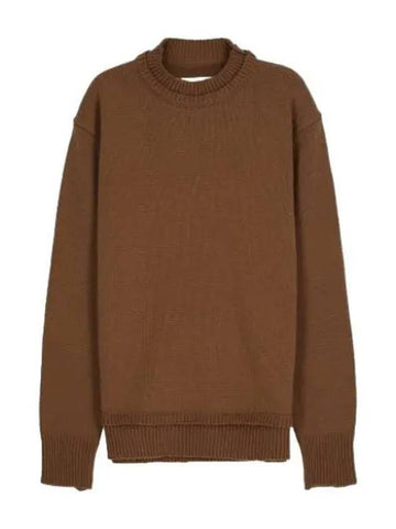 Backstitch Elbow Patch Knit Camel - MAISON MARGIELA - BALAAN 1