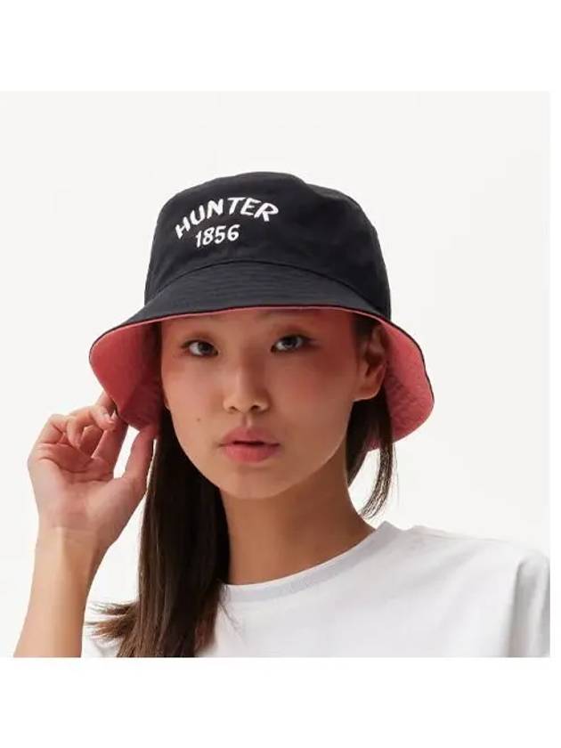 UNISEX Embroidery 1856 Bucket Hat Black Ivory HAU0004CHZBLK - HUNTER - BALAAN 1