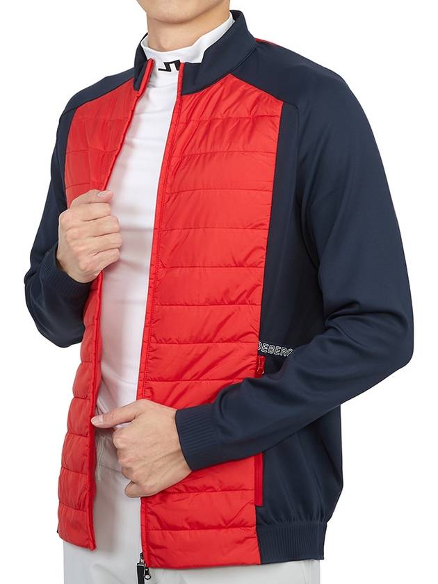 Men's Kenny Hybrid Padded Jacket Red - J.LINDEBERG - BALAAN 7