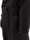 Alpaca Wool Duffel Coat Black - LEMAIRE - BALAAN 5