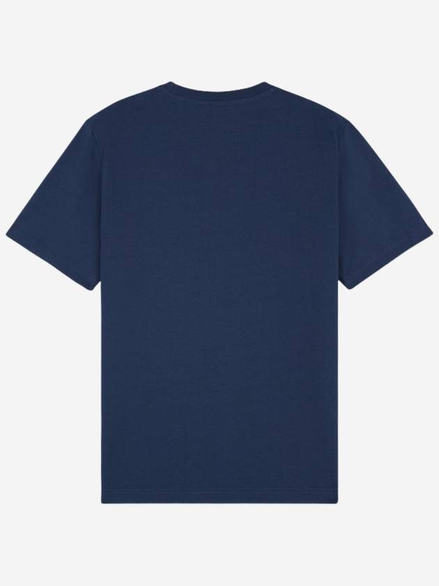 Racing Fox Short Sleeve T-Shirt Blue - MAISON KITSUNE - BALAAN 3