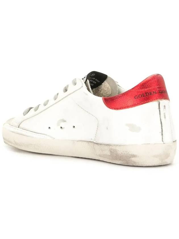 Women's Red Tab Black Star Low Top Sneakers White - GOLDEN GOOSE - BALAAN 4