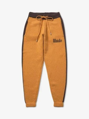 Knit Track Pants Yellow Black RHFW22PA241739810981 - RHUDE - BALAAN 1