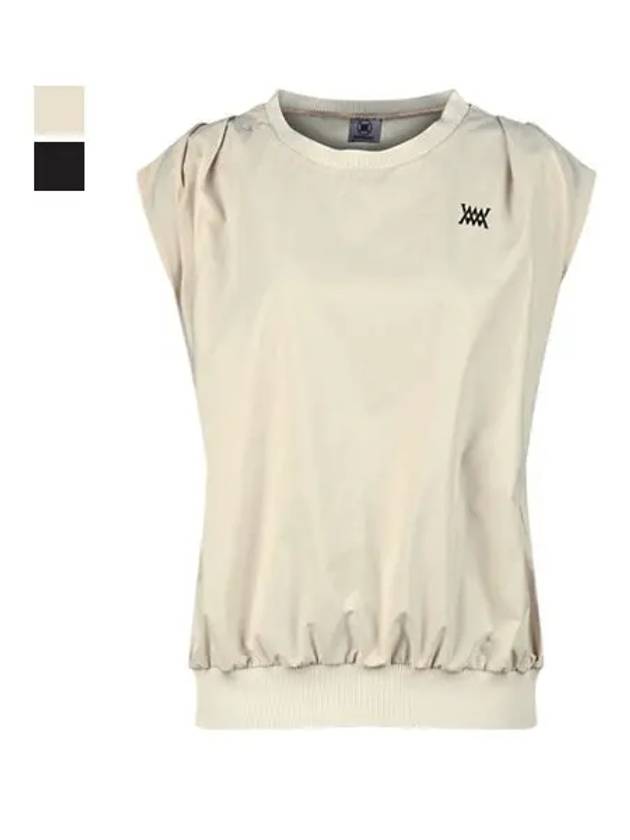 Women s Round Neck Shoulder Shirring Vest MW4M524W - LUX GOLF - BALAAN 4