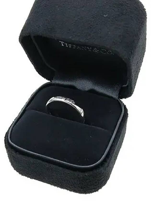 Tiffany PT950 Platinum Note 3 Point Diamond Ring No 10 - TIFFANY & CO. - BALAAN 2