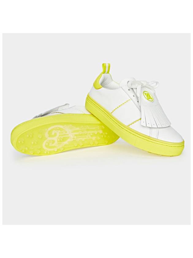 Contrast Accent Kiltie Durf Golf Spikeless Yellow White - G/FORE - BALAAN 3