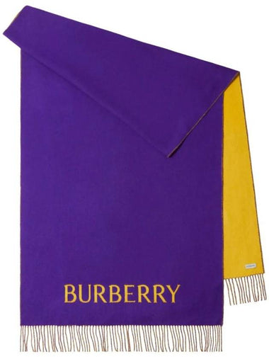 rose-print cashmere scarf Royal Pier - BURBERRY - BALAAN 1