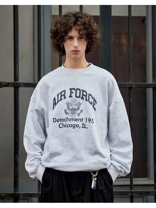 Air Force Sweatshirt Ash Gray - FLUKE - BALAAN 1