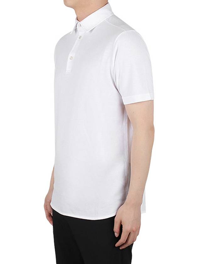 Cotton Polo Shirt White - LORO PIANA - BALAAN 4