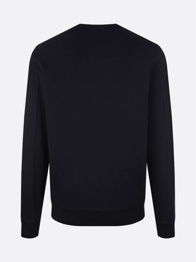 Lens Wappen Light Fleece Sweatshirt Black - CP COMPANY - BALAAN 3