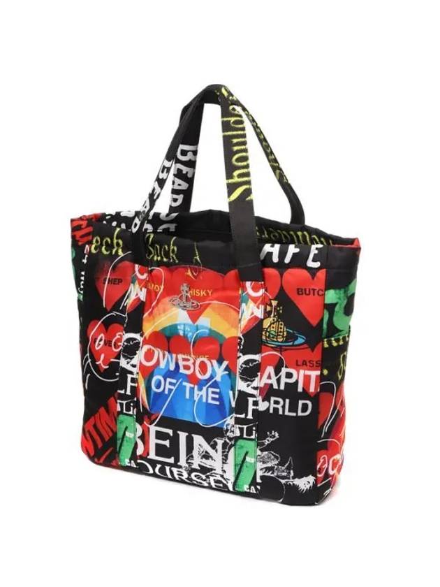 Murray Line ORB Plaque Tote Bag Black - VIVIENNE WESTWOOD - BALAAN 1