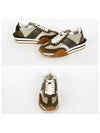 Logo James Panel Low Top Sneakers Khaki - TOM FORD - BALAAN 3