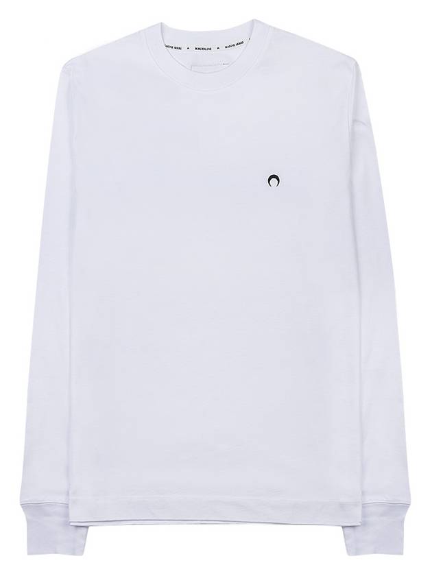 Moon Logo Long Sleeve T-Shirt White - MARINE SERRE - BALAAN 2