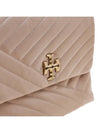 Kira Chevron Convertible Shoulder Bag Devon Sand - TORY BURCH - BALAAN 7