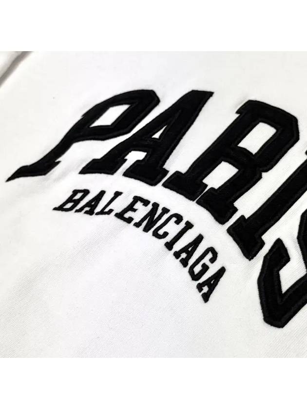 Paris logo embroidery hoodie 674986TLVL8 - BALENCIAGA - BALAAN 5