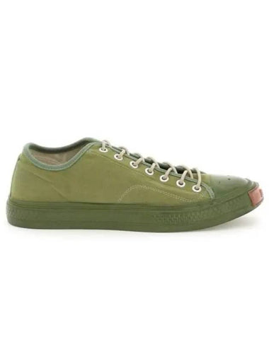 Canvas Sneakers Olive BD0225 - ACNE STUDIOS - BALAAN 1