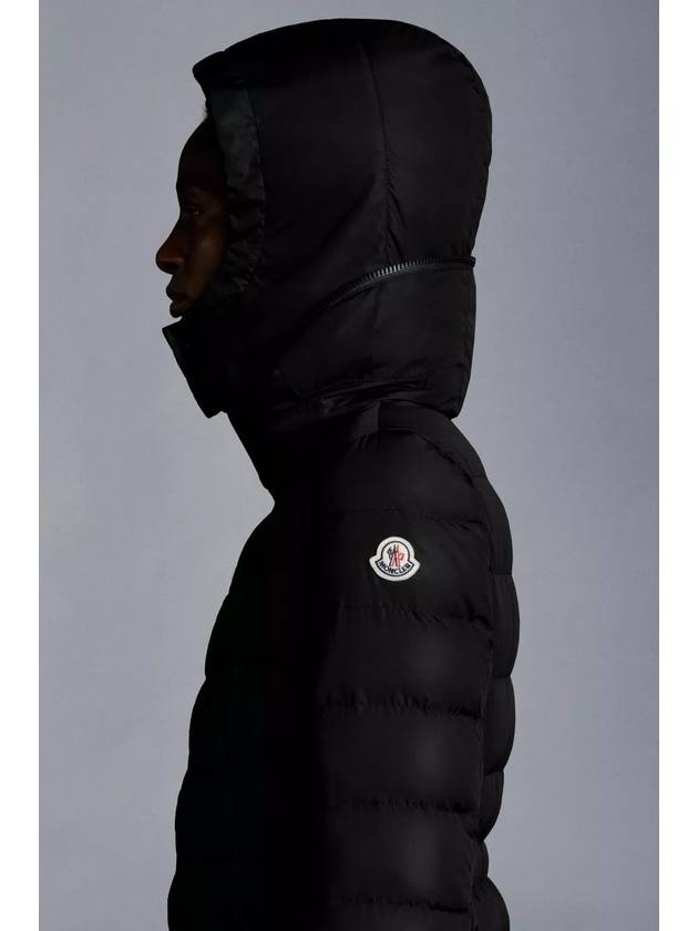 Flammette Long Down Jacket Black - MONCLER - BALAAN 5