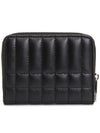 Lola Quilted Zip Round Coin Card Wallet Black - BURBERRY - BALAAN 3