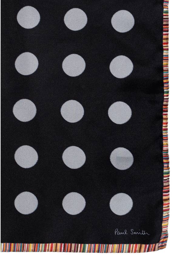 Paul Smith Silk Pocket Square, Men's, Black - PAUL SMITH - BALAAN 4