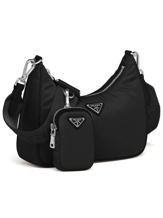 Re Edition 2005 Nylon Shoulder Bag Black - PRADA - BALAAN