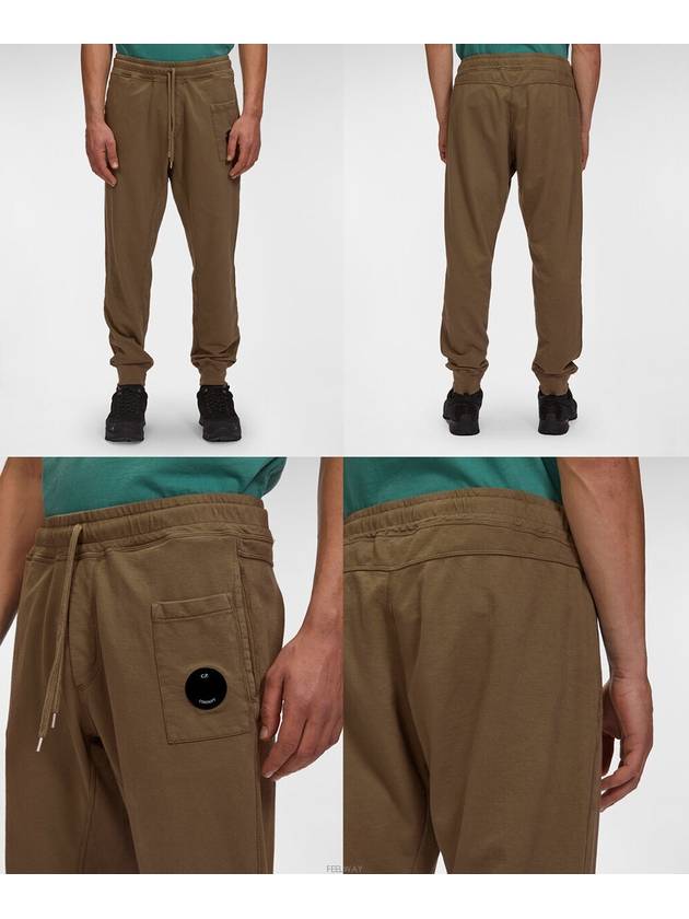 Light Fleece Track Pants Brown - CP COMPANY - BALAAN 4