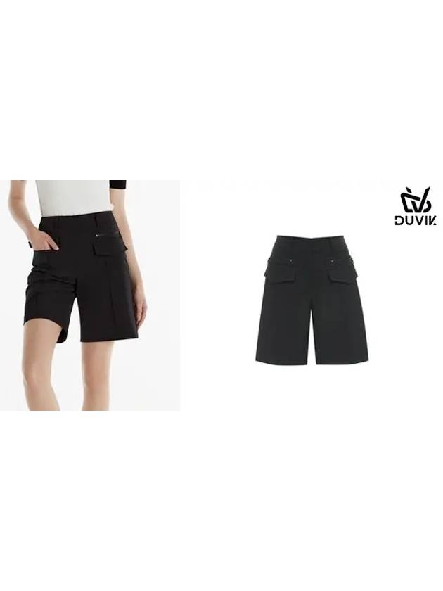 spandex pin tuck Bermuda 54 shorts DE2WPH341BK - DUVIK - BALAAN 6