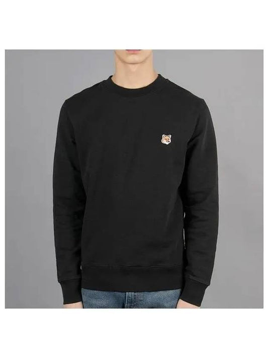 Fox Head Patch Regular Sweatshirt Black - MAISON KITSUNE - BALAAN 2