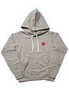 Heart Patch Hoodie Top P1 T1691 Grey - COMME DES GARCONS - BALAAN 2