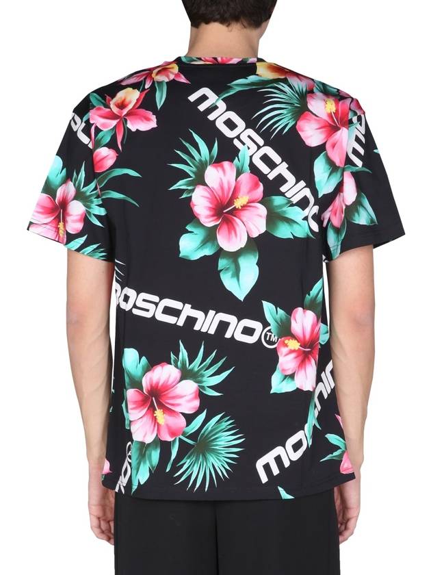 Floral Print T-Shirt 071020401555 B0040178659 - MOSCHINO - BALAAN 4