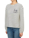 Kansas Puff Sleeve Striped Cotton Long Sleeve T-shirt Ivory - MAX MARA - BALAAN 3