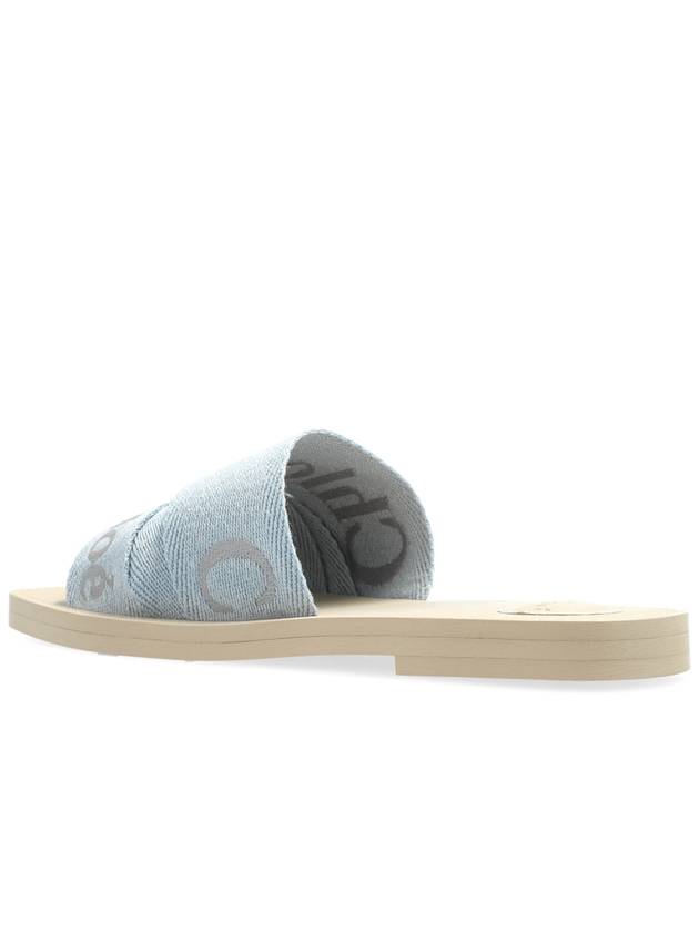 Chloé Slides Woody, Women's, Light Blue - CHLOE - BALAAN 5