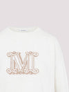 Edo Monogram Cashmere Knit Top Ivory - MAX MARA - BALAAN 4