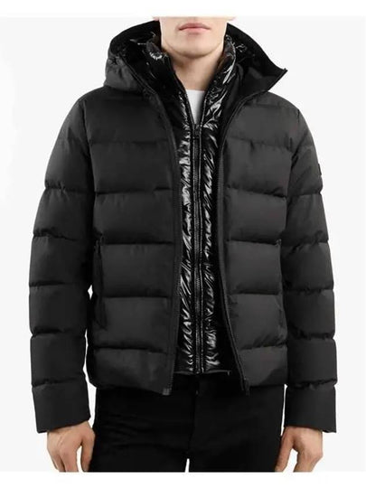 double front hooded down jacket black - FAY - BALAAN 2