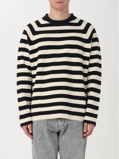 Striped Long Sleeve Sweatshirt Blue Black - SUNNEI - BALAAN 1