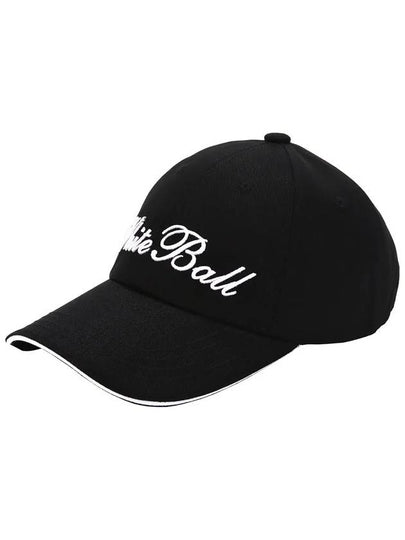 Golf Wear Volume Lettering Golf Hat WB21SUMC01BK Black - WHITEBALL - BALAAN 2