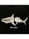 23SS Shark Printing Short Sleeve TShirt PMAA001 1001 - PALM ANGELS - BALAAN 3