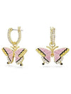 Idyllia Butterfly Drop Earrings Pink Gold - SWAROVSKI - BALAAN 3