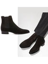 Suede Classic Wyatt Chelsea Boots Black - SAINT LAURENT - BALAAN 2