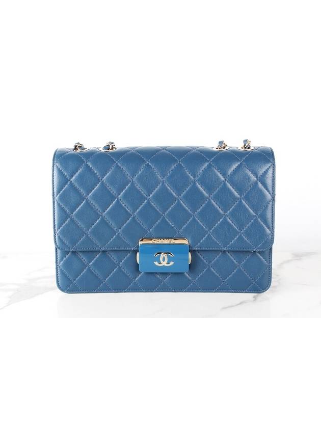 Beauty Rock Large Flap Bag Blue - CHANEL - BALAAN 3