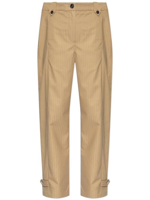 Ganni Striped Trousers, Women's, Beige - GANNI - BALAAN 1